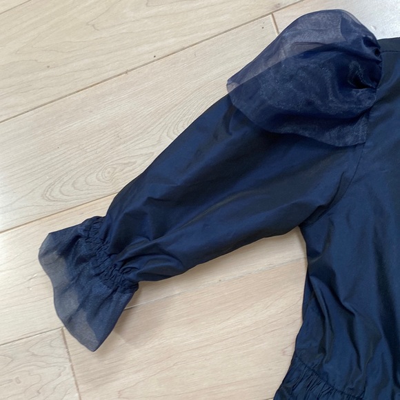 Carlucci kids girls puff sleeve ruffle trim party dress - Picture 4 of 14